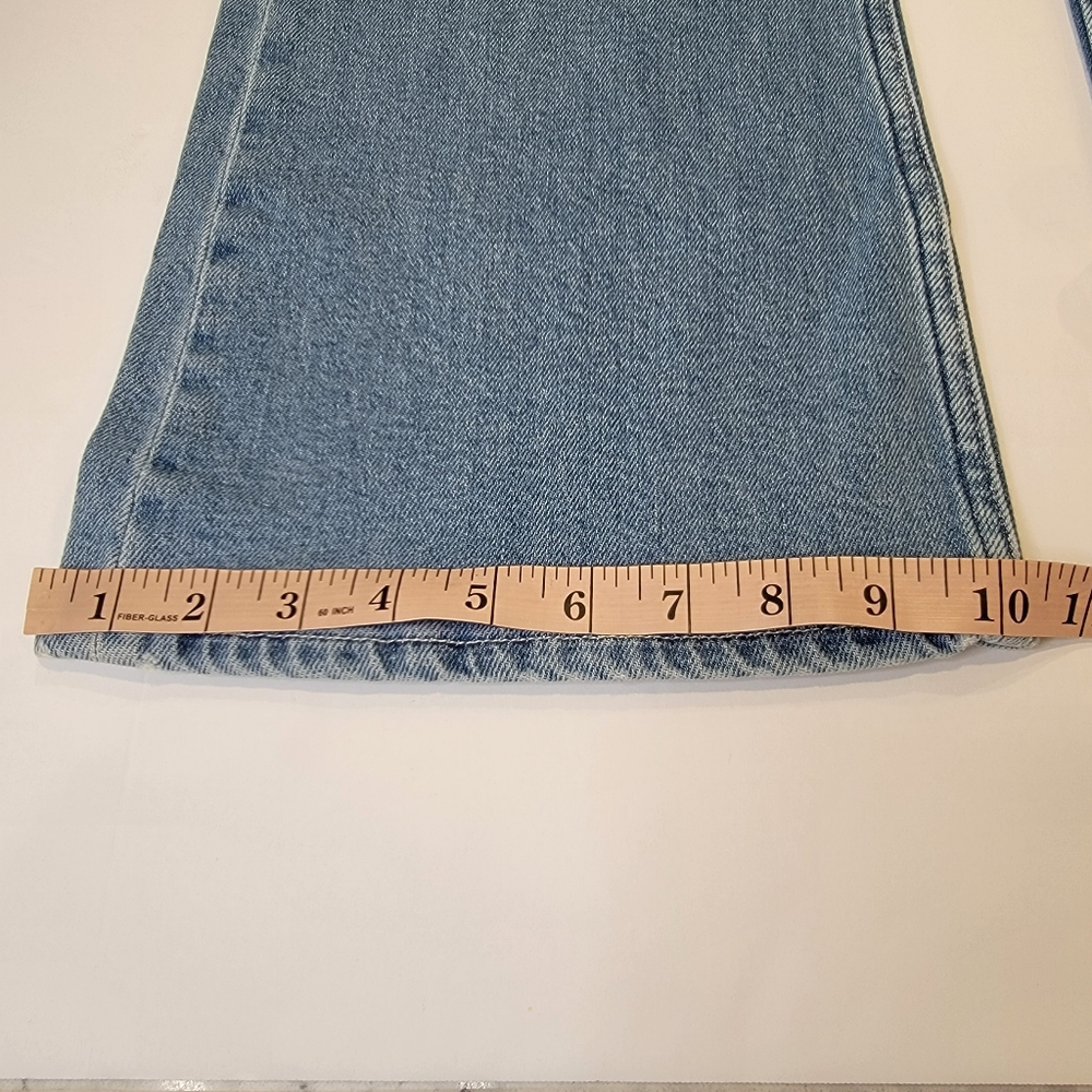 Boyish Denim The Ricky Flare Jean High Rise Light Wash Distressed Size 25 NEW! - Picture 7 of 15